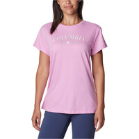 Columbia camiseta montaña manga corta mujer Columbia Trek SS Graphic Tee vista frontal