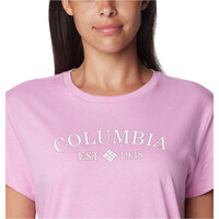 Columbia camiseta montaña manga corta mujer Columbia Trek SS Graphic Tee 03