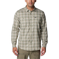 Columbia camisa montaña manga larga hombre Silver Ridge Utility Lite Plaid LS vista frontal