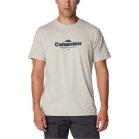 Columbia camiseta montaña manga corta hombre Kwick Hike Graphic SS Tee vista frontal