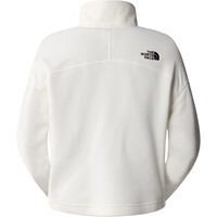 The North Face forro polar mujer W 100 GLACIER CROPPED 1/4 ZIP vista trasera