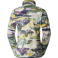 The North Face forro polar mujer W 100 GLACIER PRINTED 1/4 ZIP vista trasera