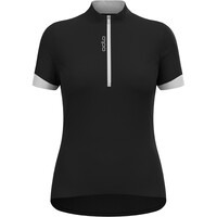 Odlo maillot manga corta mujer T-shirt s/u collar s/s 1/2 zip ESSENTIAL vista frontal