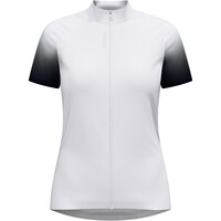 Odlo maillot manga corta mujer T-shirt s/u collar s/s full zip ESSENTIA vista frontal