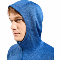 Odlo forro polar hombre Mid layer hoody full zip TENCIA vista detalle