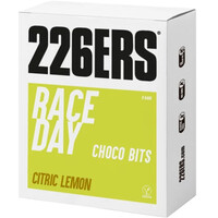 226ers barritas energéticas BOX RACE DAY BAR CHOCO BITS 40g LEMON vista frontal