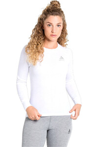 Odlo camiseta térmica manga larga mujer BL TOP crew neck l/s ACTIVE WARM ECO vista frontal