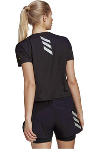 adidas camiseta entrenamiento manga corta mujer P.BLUE TEE W vista trasera