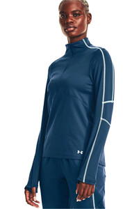 Under Armour camisetas fitness mujer UA TRAIN CW 1/2 ZIP vista frontal