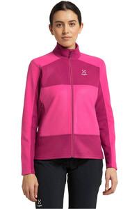 Haglofs forro polar mujer BUTEO MID JACKET vista frontal