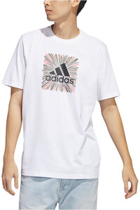adidas camiseta manga corta hombre Sport Optimist 3 bandas Sportswear Graphic de manga corta vista frontal