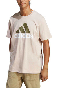 adidas camiseta manga corta hombre Essentials Single Big Logo vista frontal