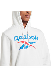 Reebok sudadera hombre RI FLC Big Logo Hood vista detalle