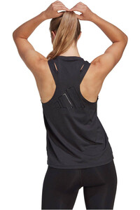 adidas camiseta tirantes fitness mujer AEROREADY Train Essentials 3 Bar Logo vista trasera