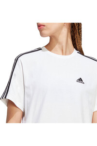 adidas camiseta manga corta mujer Essentials 3 bandas Single Crop 03