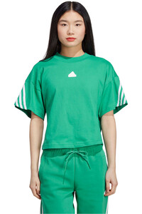 adidas camiseta manga corta mujer Future Icons 3 bandas vista frontal