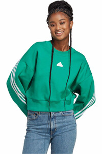 adidas sudadera mujer Future Icons 3 bandas vista frontal