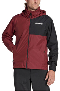 adidas chaqueta impermeable hombre Terrex Multi RAIN.RDY Primegreen Two-Layer impermeable vista frontal