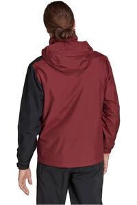 adidas chaqueta impermeable hombre Terrex Multi RAIN.RDY Primegreen Two-Layer impermeable vista trasera