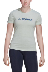 adidas camiseta montaña manga corta mujer Terrex Classic Logo vista frontal
