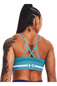 Under Armour jersey mujer UA Seamless Low Long Bra vista trasera