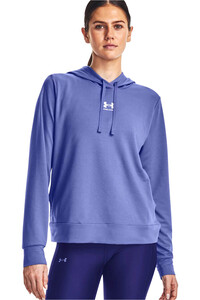 Under Armour sudadera mujer Rival Terry Hoodie vista frontal