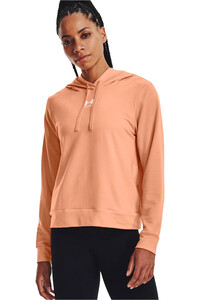 Under Armour sudadera mujer Rival Terry Hoodie vista frontal