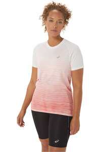 Asics camiseta entrenamiento manga corta mujer SEAMLESS SS TOP vista frontal