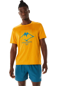 Asics camisetas trail running manga corta hombre FUJITRAIL LOGO SS TOP vista frontal