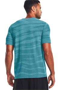 Under Armour camiseta fitness hombre UA Seamless Wave SS vista trasera