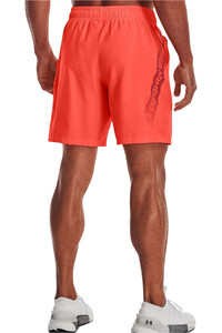 Under Armour pantalón corto fitness hombre UA Woven Graphic Shorts vista trasera