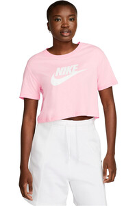 Nike camiseta manga corta mujer W NSW TEE ESSNTL CRP ICN FTR vista frontal