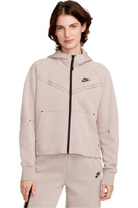 Nike sudadera mujer W NSW TCH FLC WR ESSNTL FZ HDY vista frontal