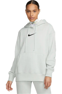 Nike sudadera mujer W NSW PHNX FLC OS PO HDY MS vista frontal