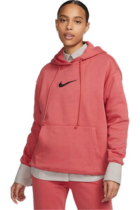 Nike sudadera mujer W NSW PHNX FLC OS PO HDY MS vista frontal