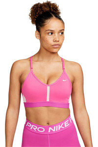 Nike sujetadores deportivos W NK DF INDY V-NECK BRA vista frontal