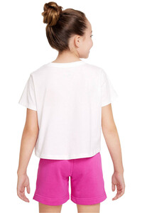 Nike camiseta manga corta niña G NSW TEE CROP FUTURA vista trasera