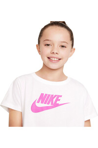 Nike camiseta manga corta niña G NSW TEE CROP FUTURA vista detalle