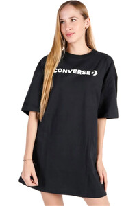 Converse vestidos mujer OVERSIZED WORDMARK TEE vista frontal