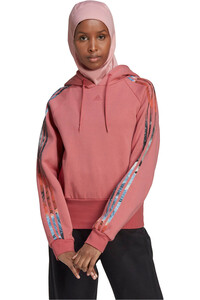 adidas sudadera mujer Allover Print (con capucha) vista frontal