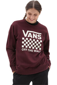 Vans sudadera mujer LOCK BOX CREW-B vista frontal