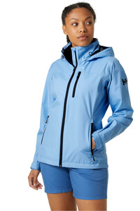 Helly Hansen chaqueta impermeable mujer W CREW HOODED JACKET vista frontal