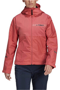 adidas chaqueta impermeable mujer Terrex Multi RAIN.RDY 2-Layer Rain vista frontal