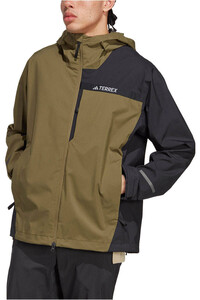 adidas chaqueta impermeable hombre Terrex Multi RAIN.RDY 2.5-Layer impermeable vista frontal