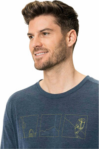 Vaude camiseta montaña manga larga hombre Men's Rosemoor LS T-Shirt III vista detalle