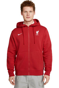 Nike sudadera entrenamiento fútbol LIVERPOOL 24 M NSW CLUB HOODIE FZ BB RO vista frontal