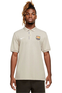 Nike camiseta de fútbol oficiales BARCELONA 24 M NSW POLO PQ CRE GRMN vista frontal