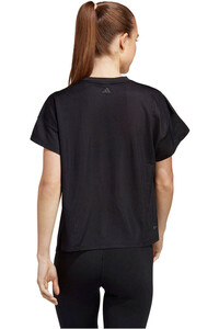 adidas camisetas fitness mujer HIIT AEROREADY Quickburn Training vista trasera