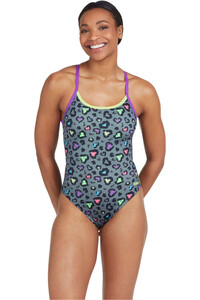 Zoggs bañador natación mujer Sprintback Women vista detalle