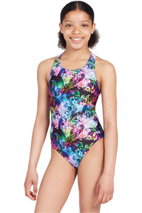 Zoggs bañador natación niña Flyback Girls vista frontal